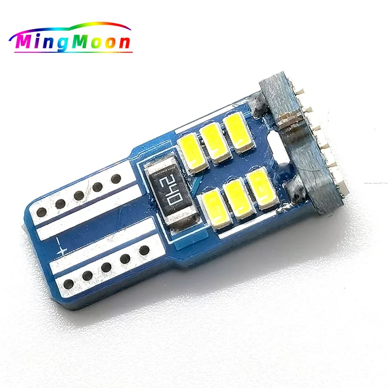 

50pcs T10 18 SMD 4014 Chips Led W5W 194 Car styling Side Wedge Map door reading Tail Light Lamp Bulb White DC 12V