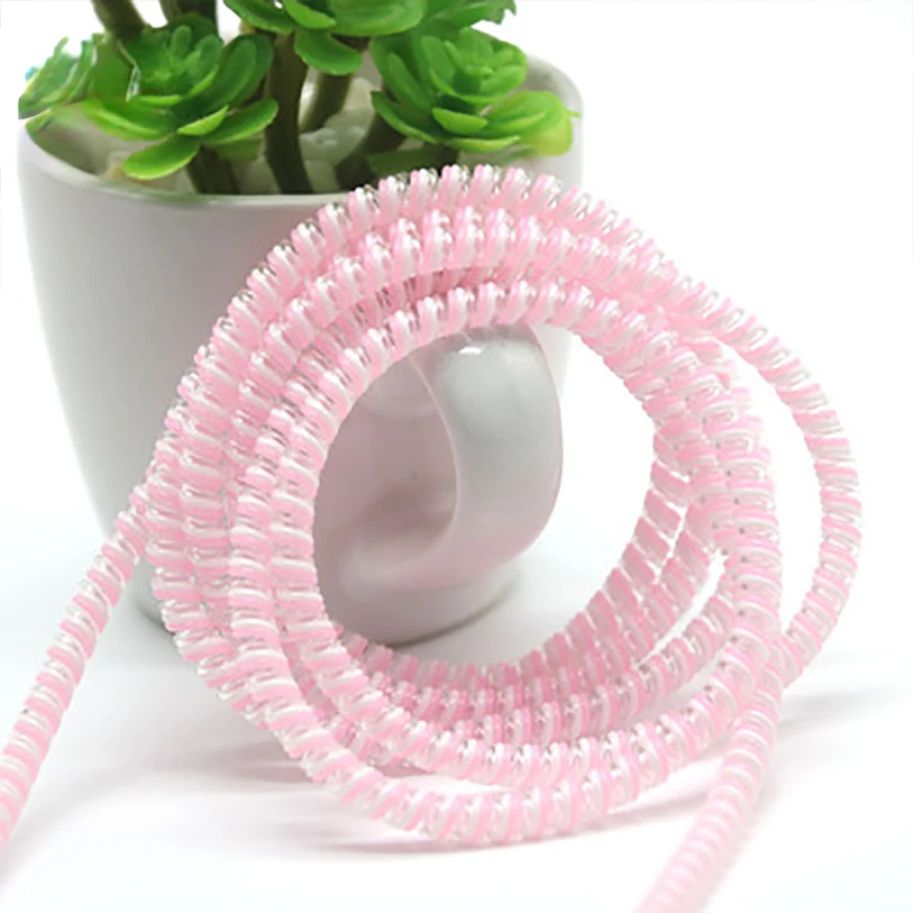 

Color phone Wire Cord Rope Protecto Anti-break spring protection rope for USB Charging Cable earphone Data Bobbin Winder