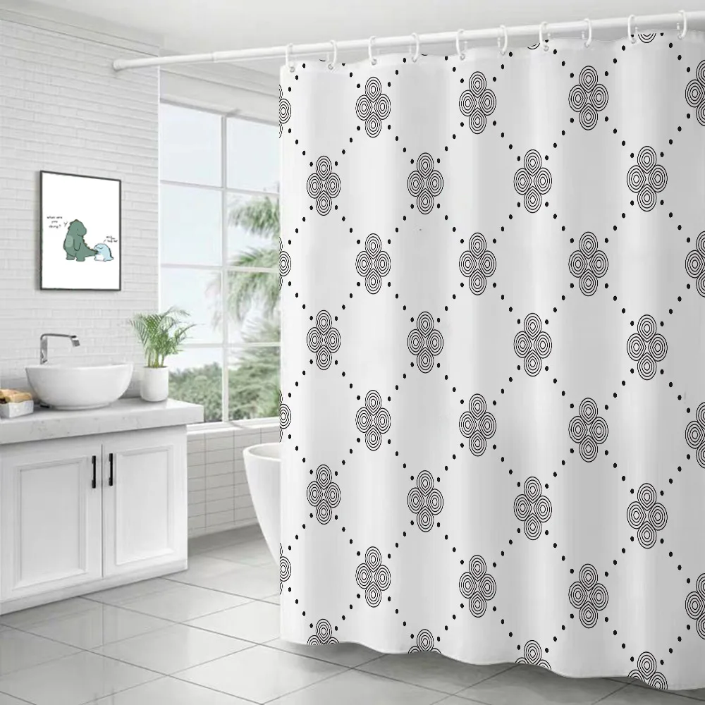 

Modern Minimalist Home Decor Shower Curtain Bathroom Accessories Bathroom Waterproof Curtain Bathtub Screen Partition Banheiro