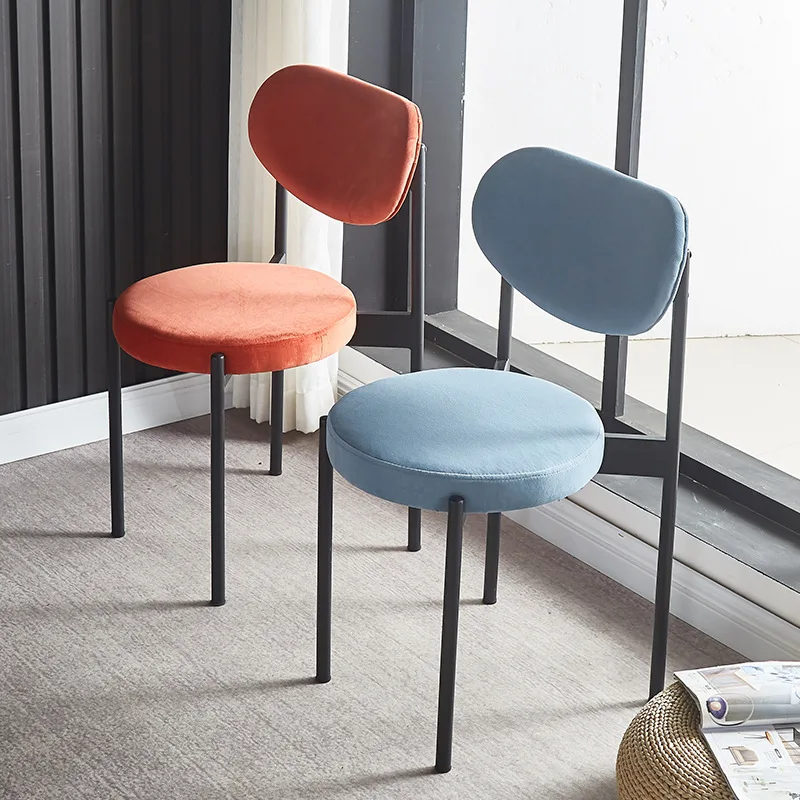 Мебель для ресторана кофейни мягкий стул Солнце и Луна металлический каркас