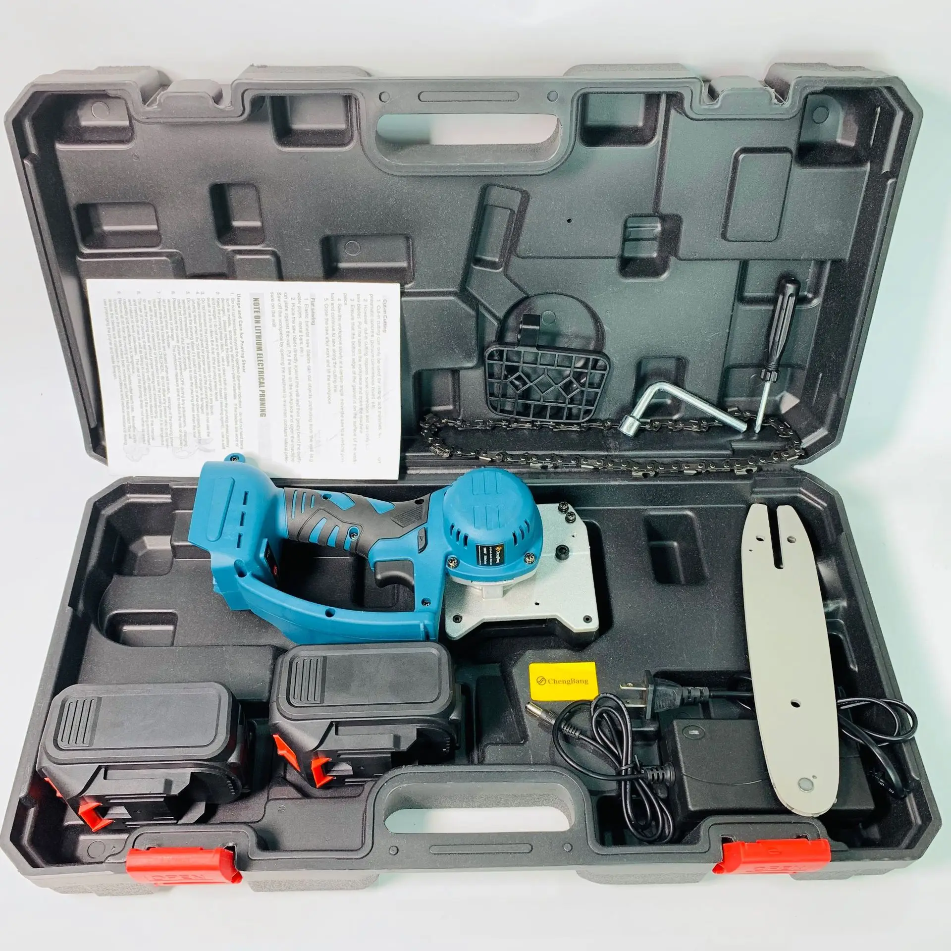 

Lithium brushless electric single flashlight chainsaw 05 wireless 8 inch outdoor electric logging saw saws