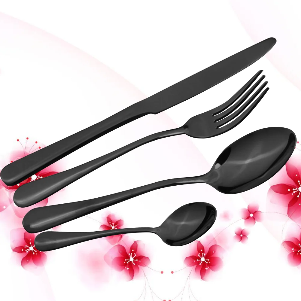 

Stainless Steel Silverware Stainless Steel Silverware Set Metal Eating Utensils Dessert Forks Travel