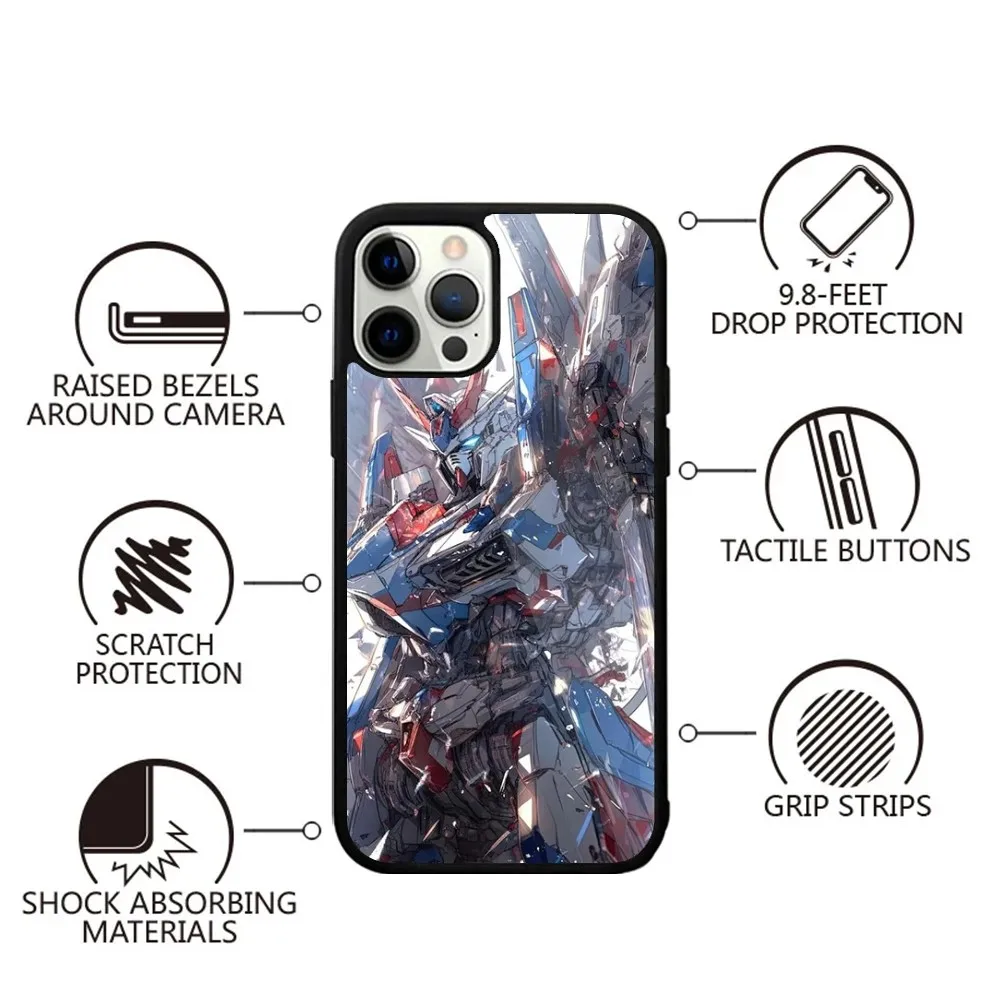 Классный чехол для телефона G-Gundam Сильный магнитный IPhone 16 15 14 13 Pro Max Plus 11 12 Mini