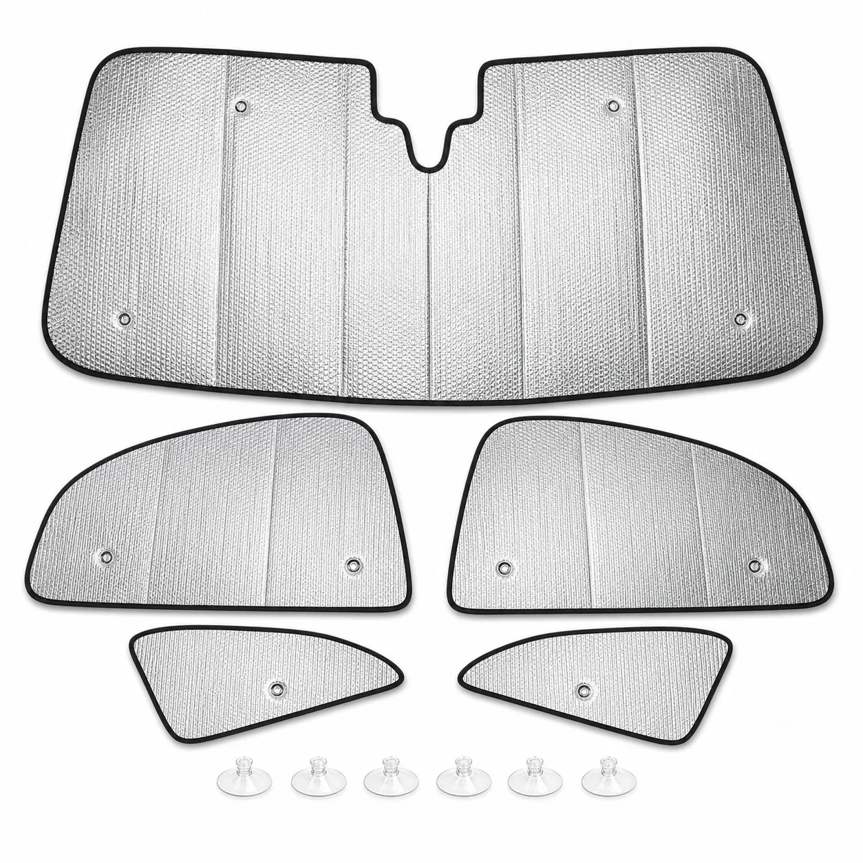 Фото Для Kia Rio 5-дверный хэтчбек 2012-2016: Полный комплект солнцезащитных шторок на окна автомобиля, блокирующих УФ-излучение, обеспечивающих конфиденциальность и теплоизоляцию, складные автомобильные шторки №3
