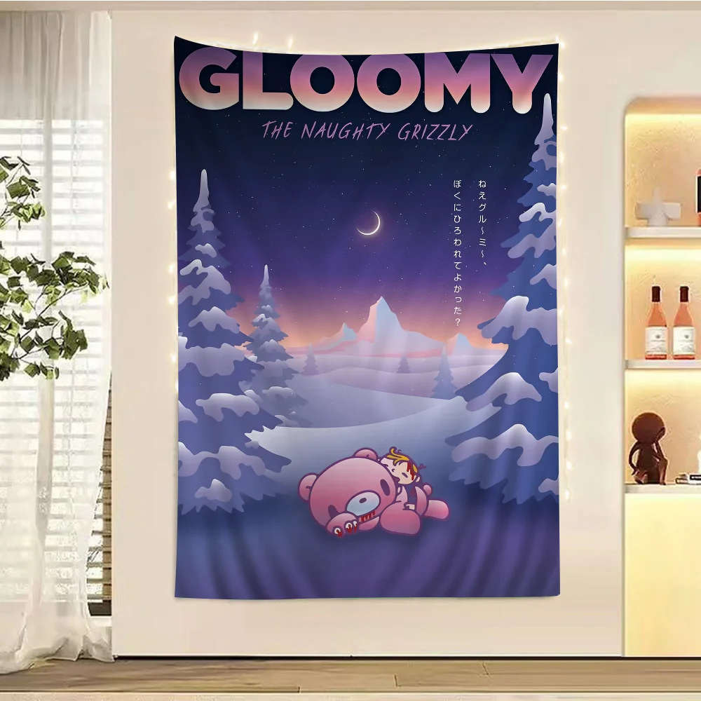 Мультяшный G-gloomy медведь красочный гобелен настенный богемный гобелены Мандала