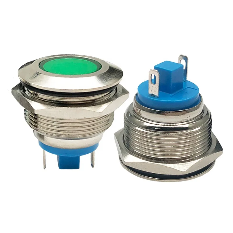 

25mm mounting diameter metal push button switch momentary reset high quality screw mounted switch