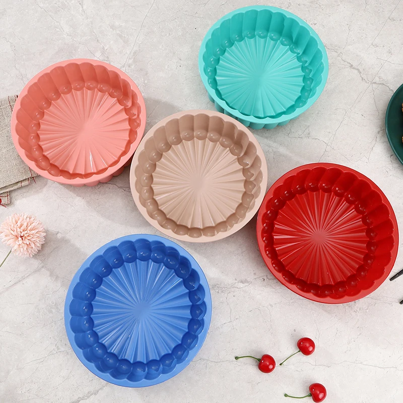 Форма для выпечки тортов круглая силиконовая форма клубники и песочных кухонные