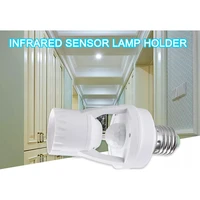 100 240v socket e27 converter with pir motion sensor ampoule led e27 lamp base intelligent light bulb switch