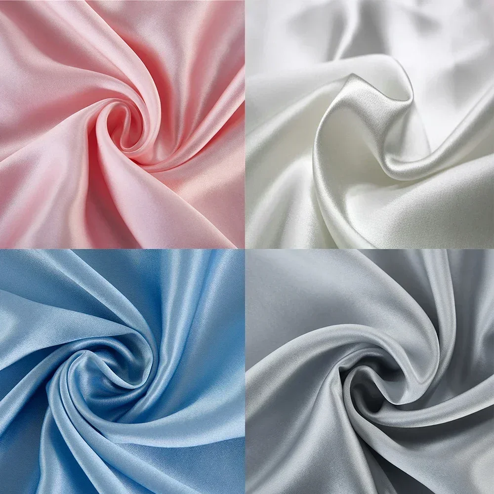 100% натуральная шелковая ткань, 19 Момми, ширина 140 см, одежда ...