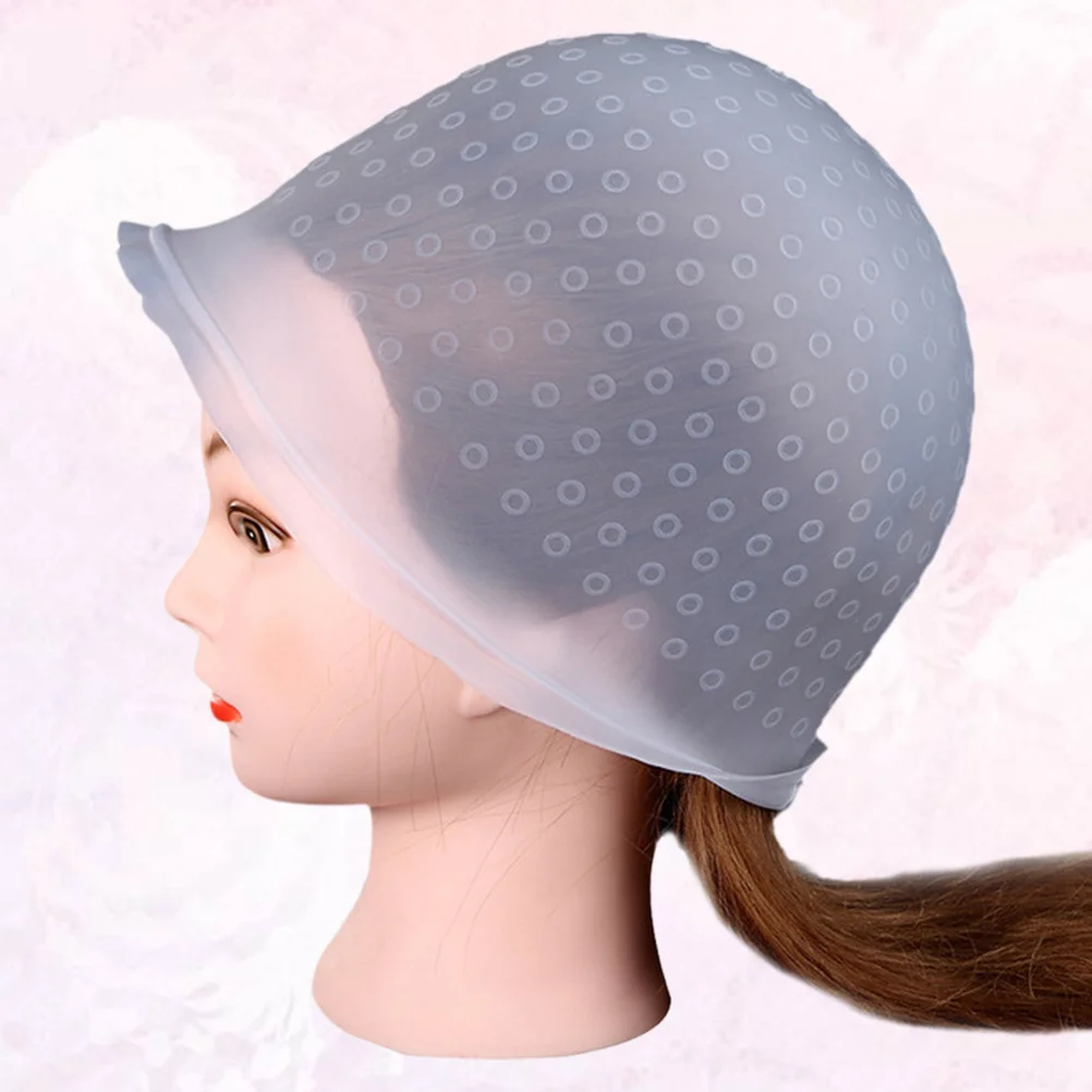 

Cap Hair Highlightcolor Highlighting Hairdressing Frosting Bleach Silicone Staining Tools Salon Hat Tipping Professional