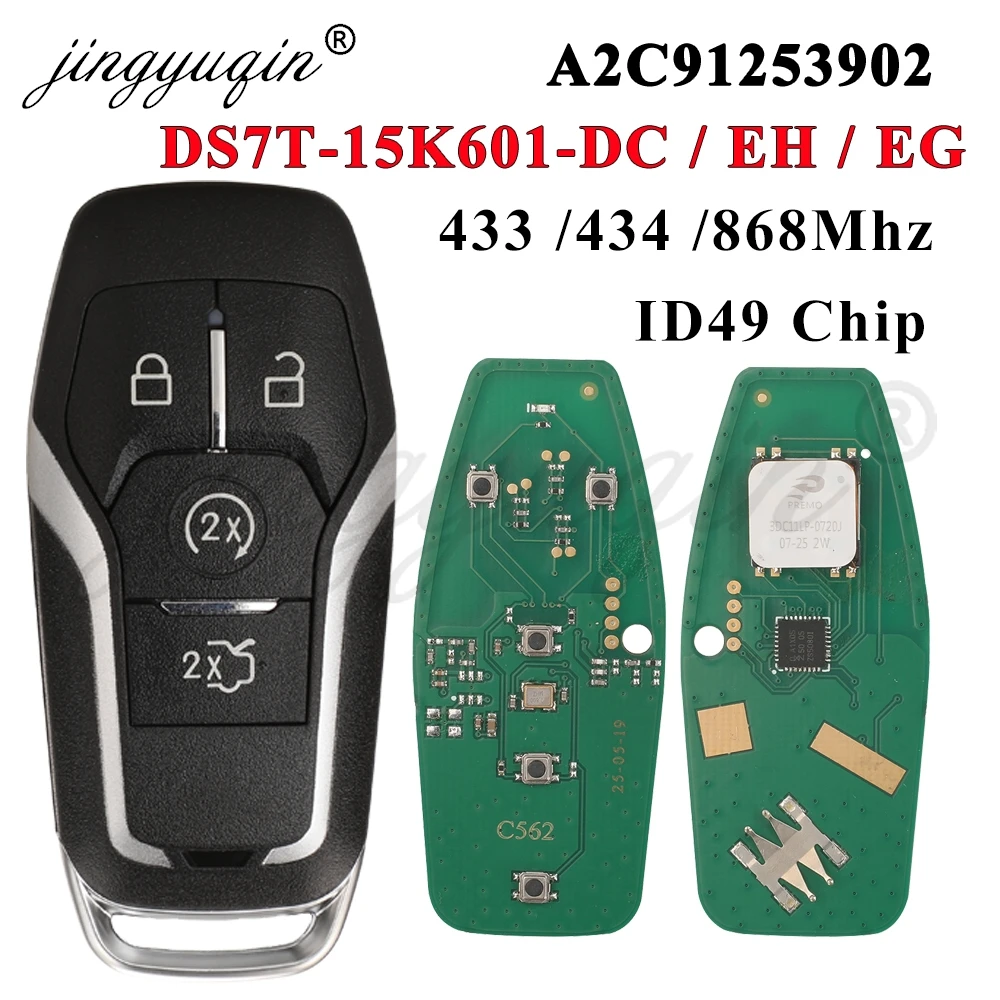 

Беспроводной Смарт-ключ 433/434/868 МГц ID49 Для Ford Mustang Mondeo Kuga Explorer Fusion - Пульт Дистанционного Управления С...