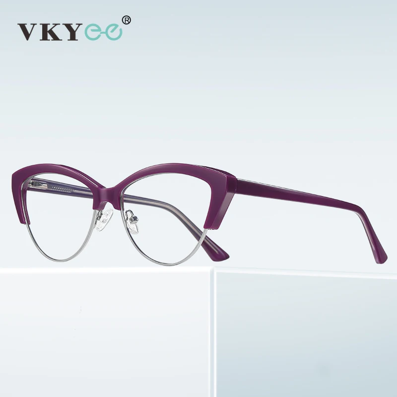 Простые Модные дизайнерские очки VICKY в форме кошачьего глаза с защитой от синего