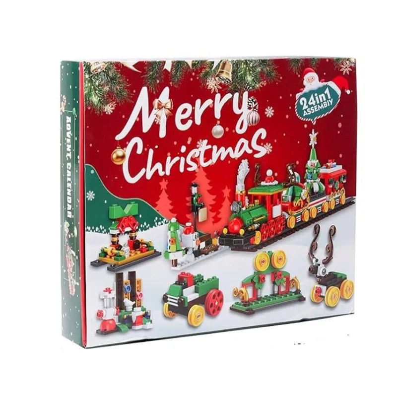 Адвент-календарь Рождественский Поезд 777 блоков