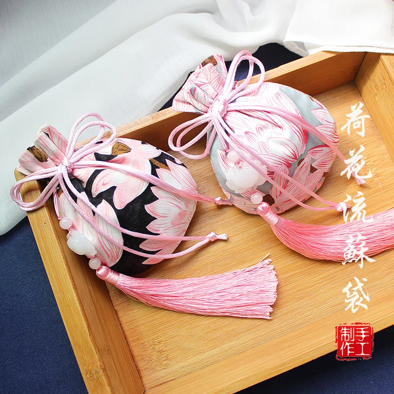 Винтажная женская сумка для хранения ручная работа лотос саше счастливая