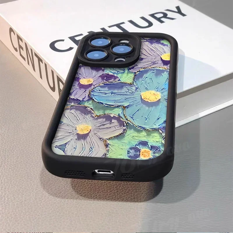 Чехол с художественной картиной маслом и цветочным принтом для Xiaomi Redmi Note 13 12 11 Pro