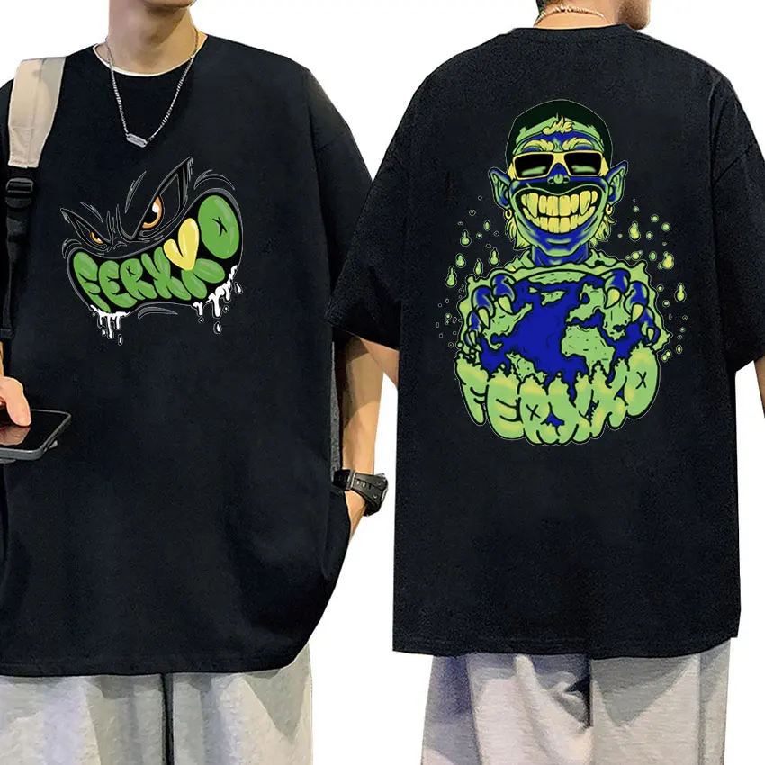 Футболка Rapper Feid Ferxxo мужская с графическим принтом винтажная модная тенниска в