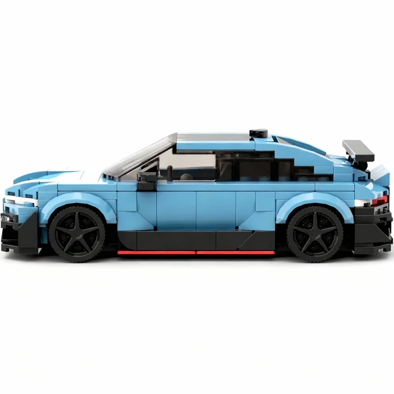 Набор для сборки 354 детали MOC City Champions: Суперкар Hyundai Ioniq 6 N, широкая модель с 8 штырьковыми соединениями, технологичный конструктор DIY, подарочный набор для демонстрации (art.: 3920daf526432) - 3920daf526432