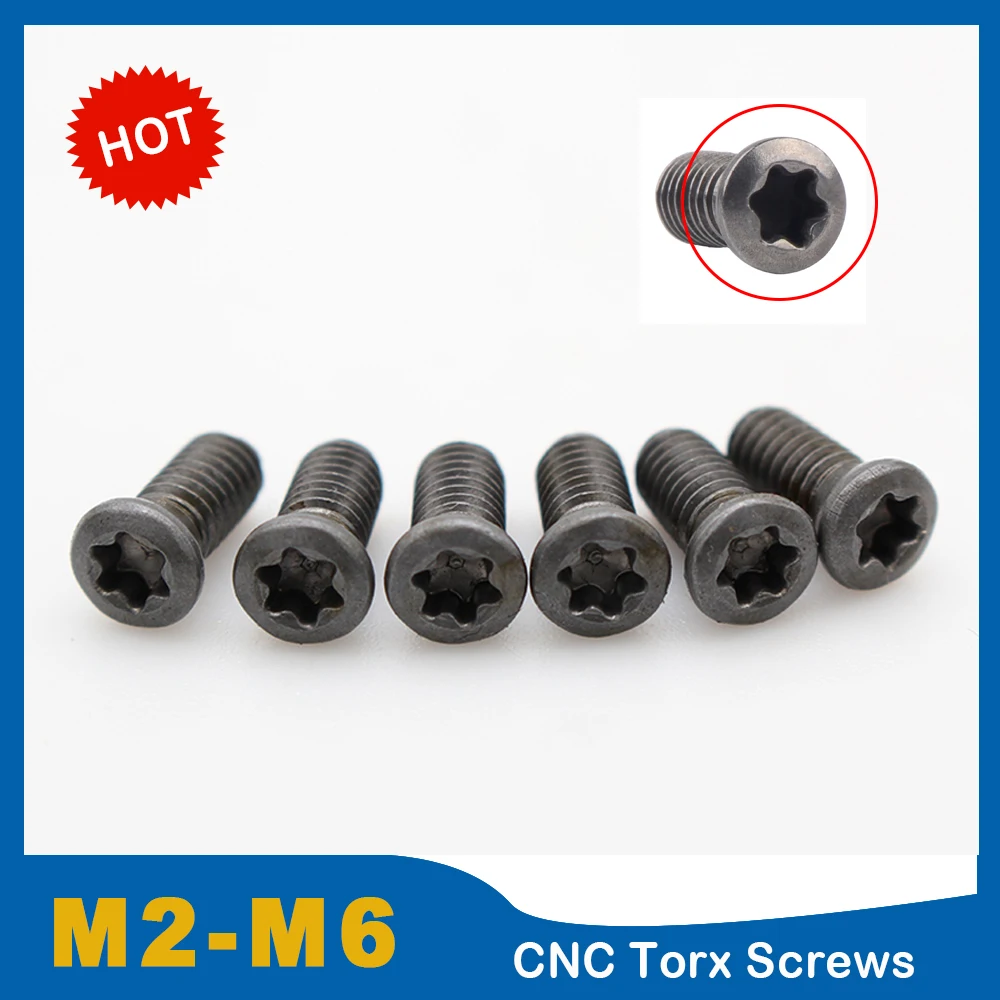50 шт. M2 M2.5 M3 M3.5 M4 M5 M6 звездообразный винт самонарезающие Сменные карбидные вставки