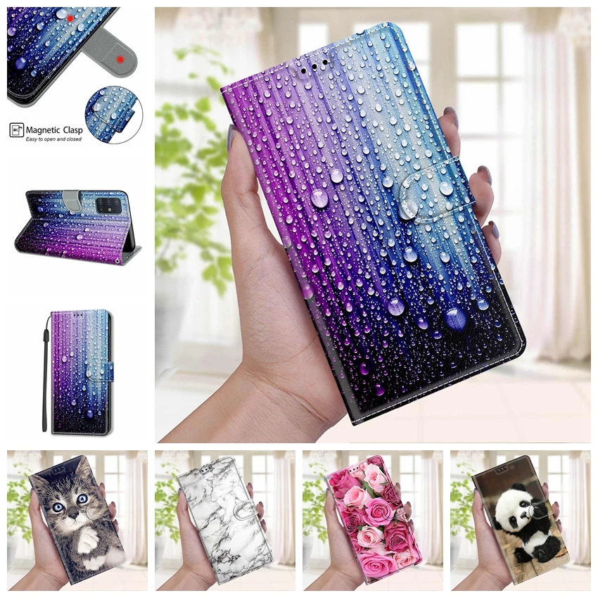 

Flip Leather Phone Case For Honor X7 X8 X9 4G X9 5G Case Cartoon Panda Butterfly Painted Book Cover For Honor X30 X30i Fundas