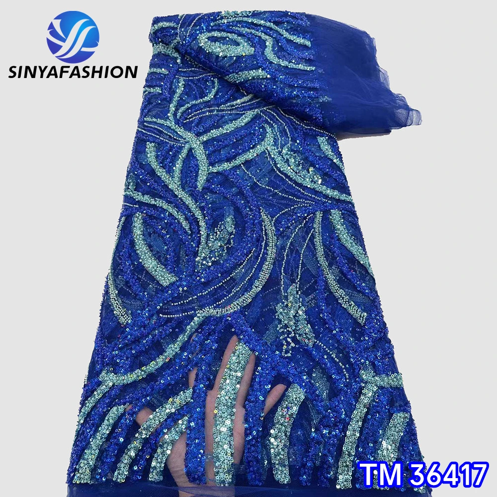 Строгая африканская ткань высокого качества красные серебряные французские