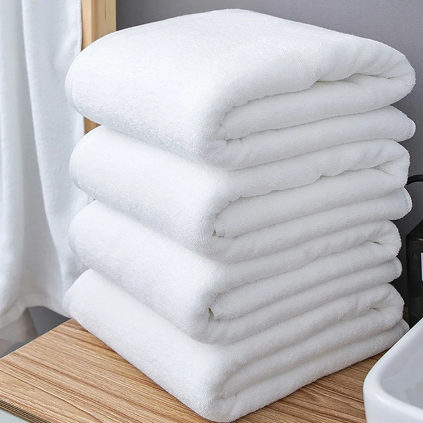 

Полотенца для ванной, большое домашнее полотенце 80*180/100*200 см, хлопковое для ванной комнаты, для взрослых, белое толстое полотенце, для душа в отеле