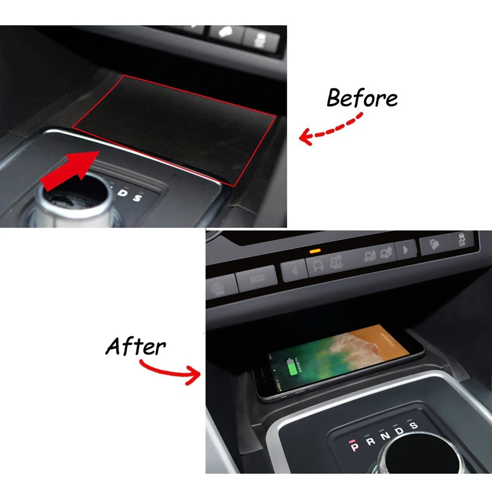 Беспроводное Автомобильное зарядное устройство 15 Вт для Land Rover Discovery Sport 2015-2019