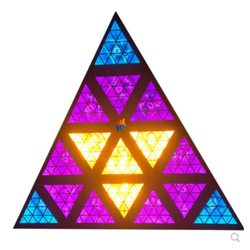 

LED16X10W RGB Triangle Light DMX Bar Effect Background Wall Dyed StageDJ Light RDM Remote Auxiliary Light