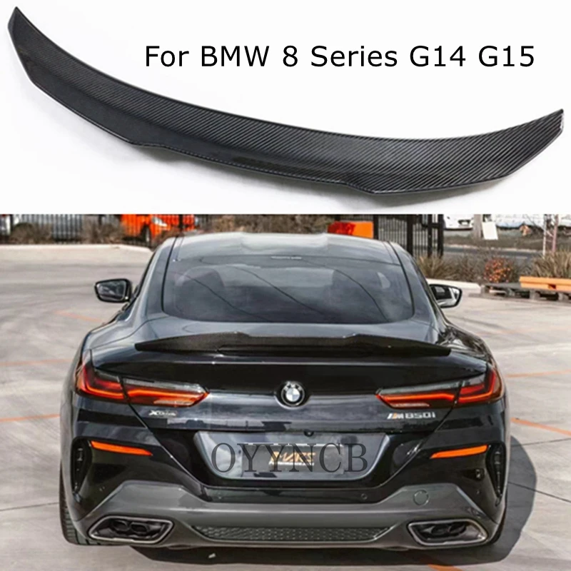 Для BMW 8 серии G14 G15 2020 2021 2022 2023 спойлер багажника из углеродного волокна в стиле PSM