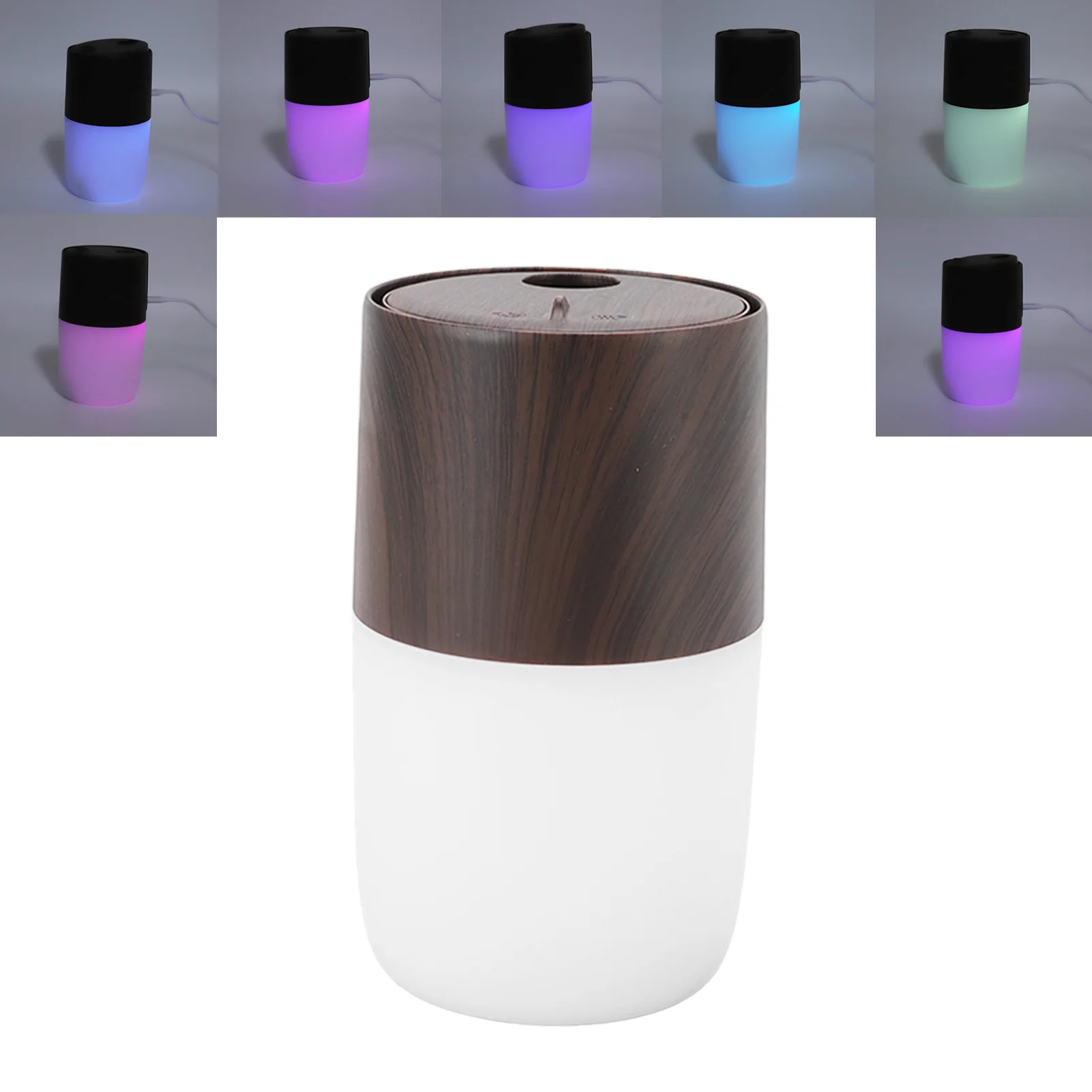 

Portable Humidifier, Small Humidifier Timing Function For Car For Home Dark Wood Color