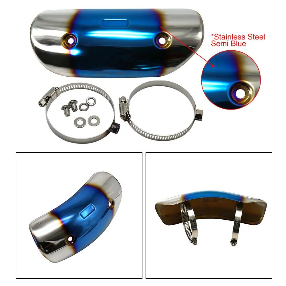 

1 Set Motorcycle Exhaust Pipe Guard Anti-scalding Plate Protector Muffler Heat Shield Cover Modified Parts
