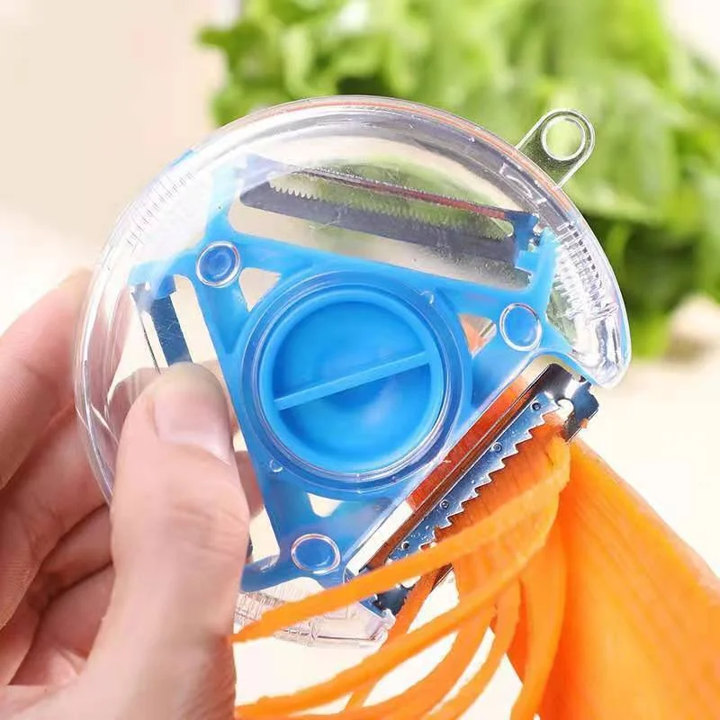 

3 в 1 Овощечистка для фруктов и овощей инструмент для измельчения овощей лезвие из нержавеющей стали Легко чистить заменить Многофункционал...