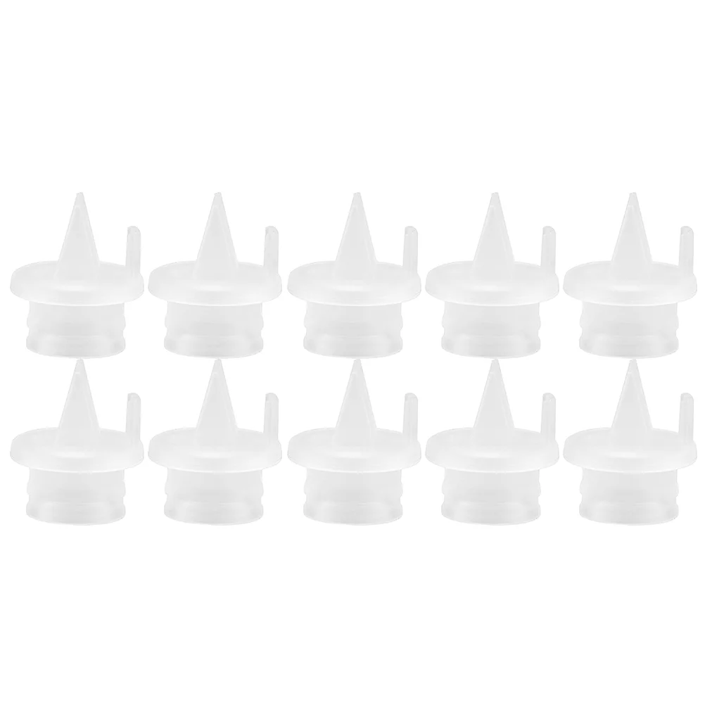 

10 Pcs Manual Electric Breast Pump Accessories Silicone Counterflow Duckbill