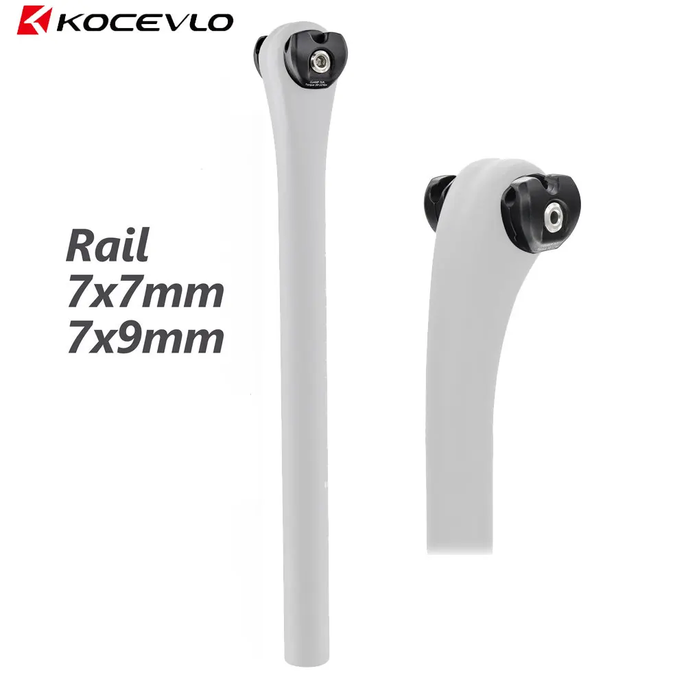 

KOCEVLO For Carbon Rail Cusion Pad Saddle Aluminum Clips 7x7 or 7x9mm Oval/Round Clamps bicycle road bike seatpost Accessories