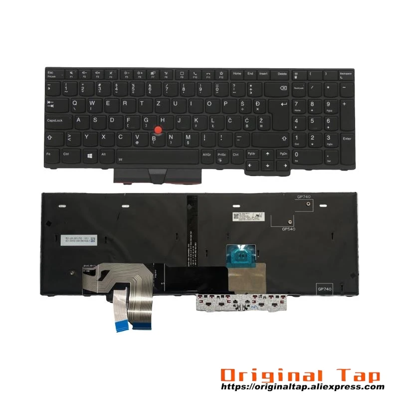 SI Словенская клавиатура с подсветкой для Lenovo Thinkpad T15g P15 P17 Gen 1 5N20Z74805 5M10Z54363 5M10Z54362
