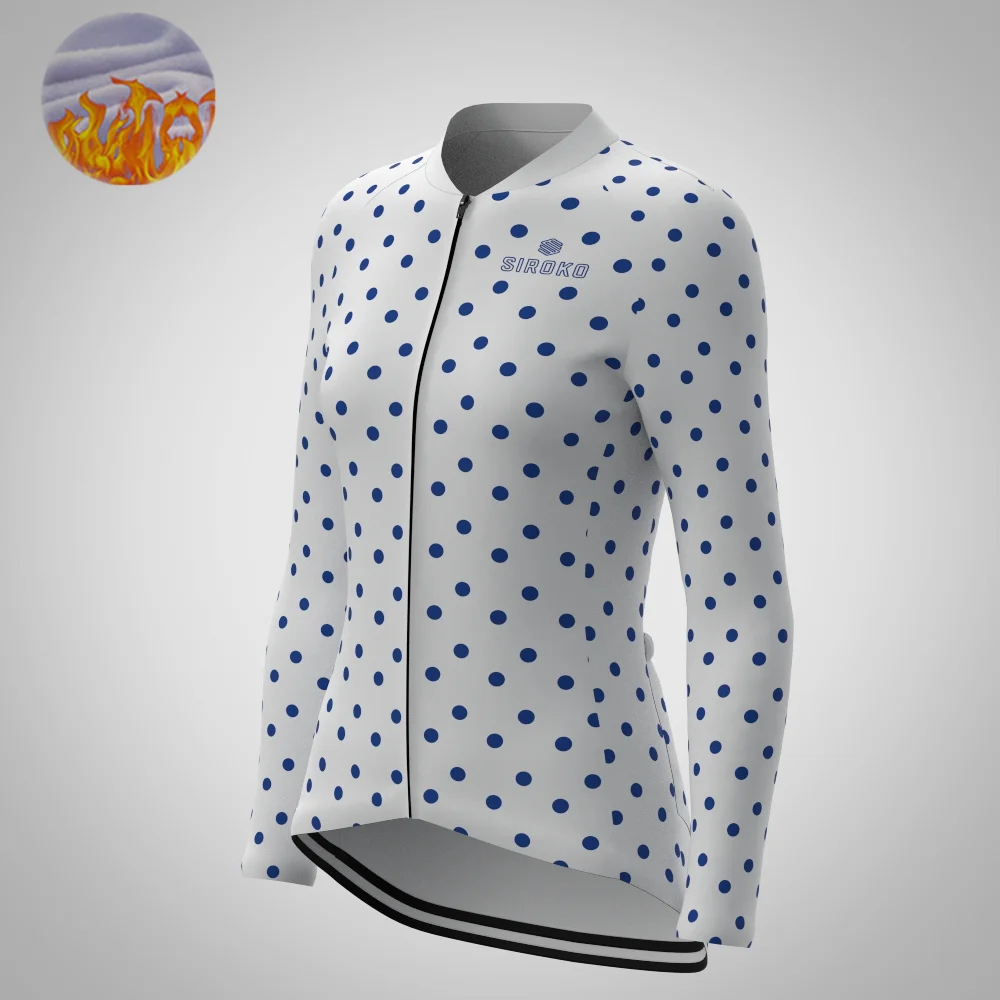 Siroko женский велосипедный трикотаж Pro Team униформа шоссейный велосипед зимняя