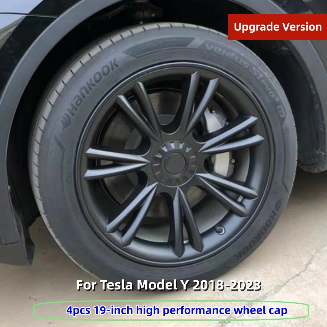 

4PCS Hub Cap For Tesla Model Y 2018-2023 Original Car Replacement Wheel Cap Automobile Hubcap Full Rim Cover 19-Inch Accessories