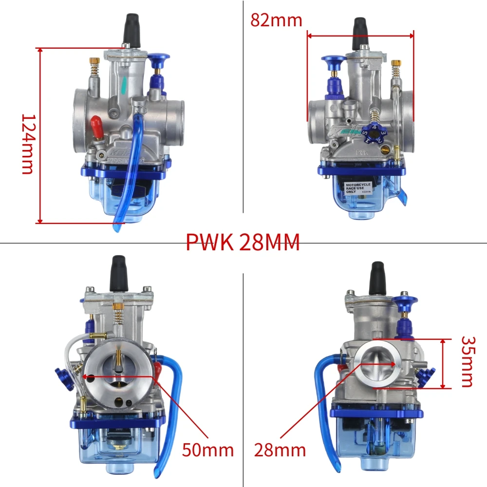 Карбюратор мотоцикла для KElHIN KOsO OKO PWK 24 26 28 30 32 34 мм 2T 4T скутер ATV Dirt Bike Racing Carb с бесплатным реактивным набором