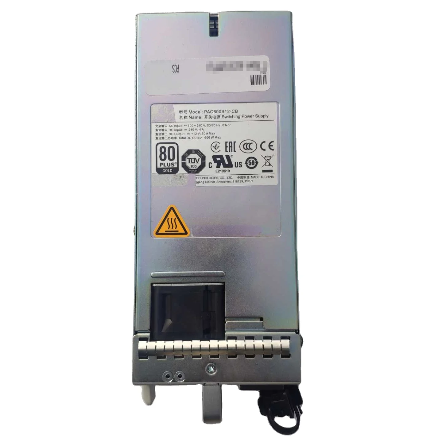 

PAC600S12-CB for HUAWEI S5731 S6730 Communication Power Supply Module