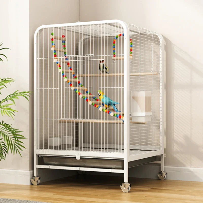 Игрушки белая клетка для птиц аксессуары попугай Палиomas Passaros кормушка Gaiola гамаки