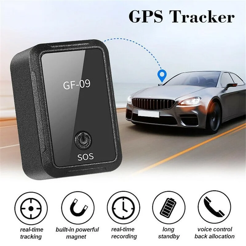 

GF 09 Mini Car Tracker Magnetic Car GPS Locator Anti-Lost Recording Tracking Device Can Voice Control Phone Wifi LBS