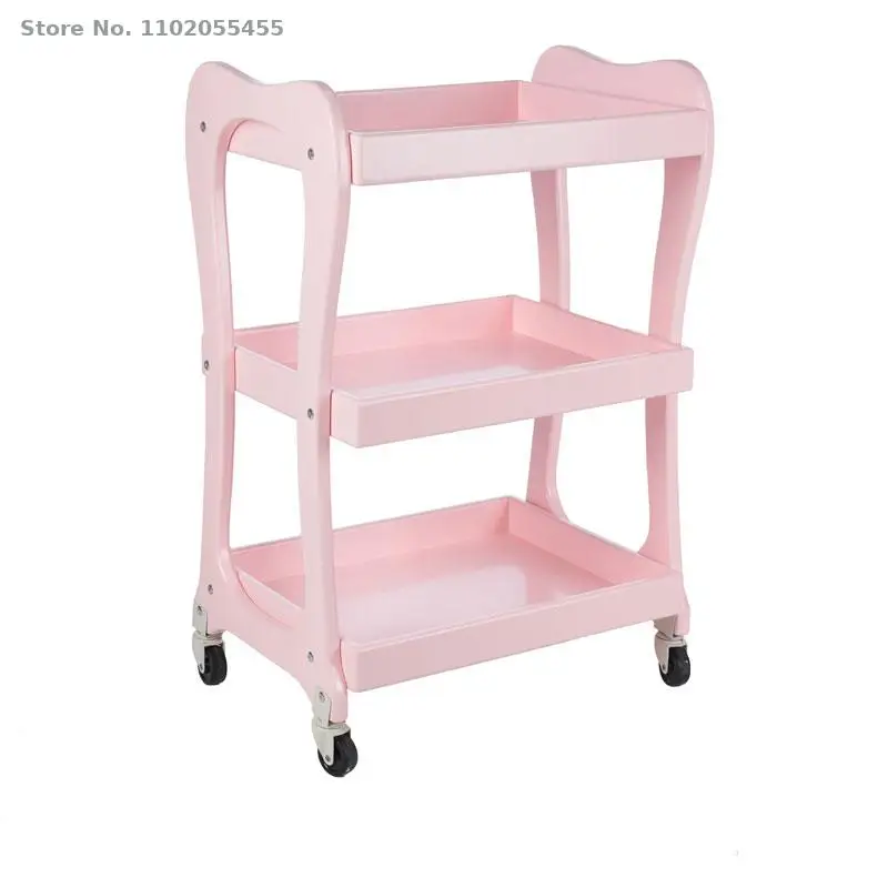 Маникюрная тележка для салона красоты инструмент хранения краски и дерева