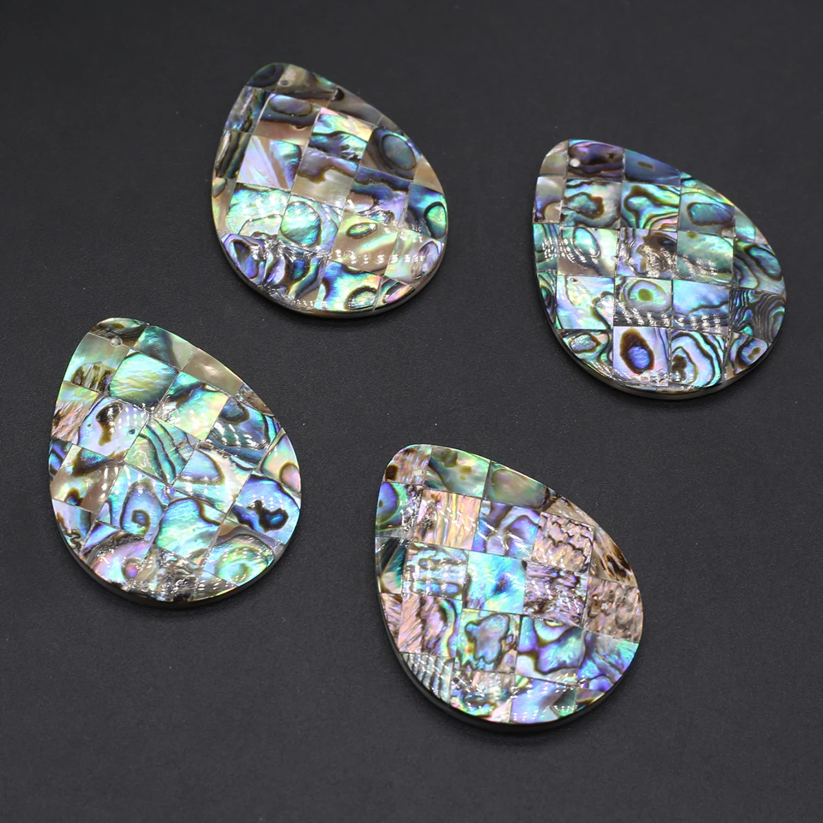 

Fine Natural Abalone Shell Pendant Water Drop High Quality for Tribal Jewelry Making DIY Women Necklace Earring Gifts