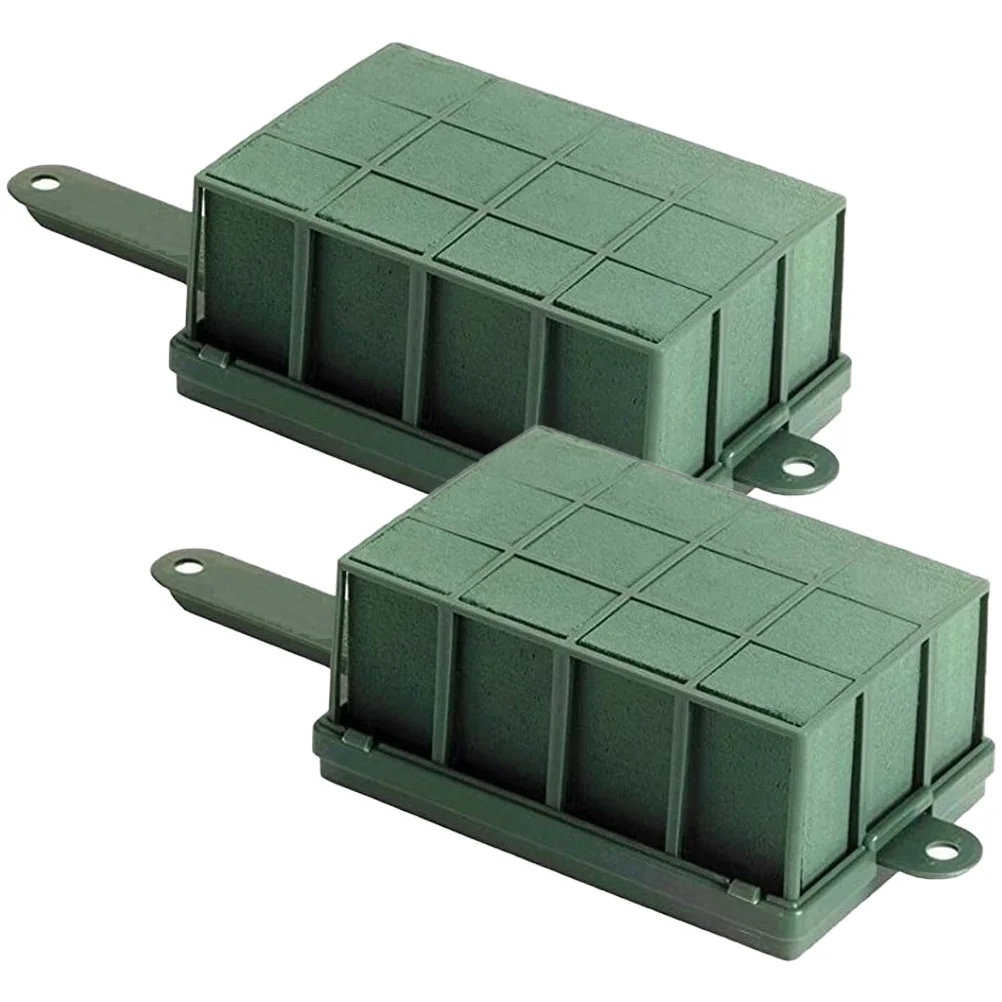 

2 Pcs Flower Pot Decorations Packaging Mud Floral Accessory Dried Decorate DIY Foams Florist Block Sponge