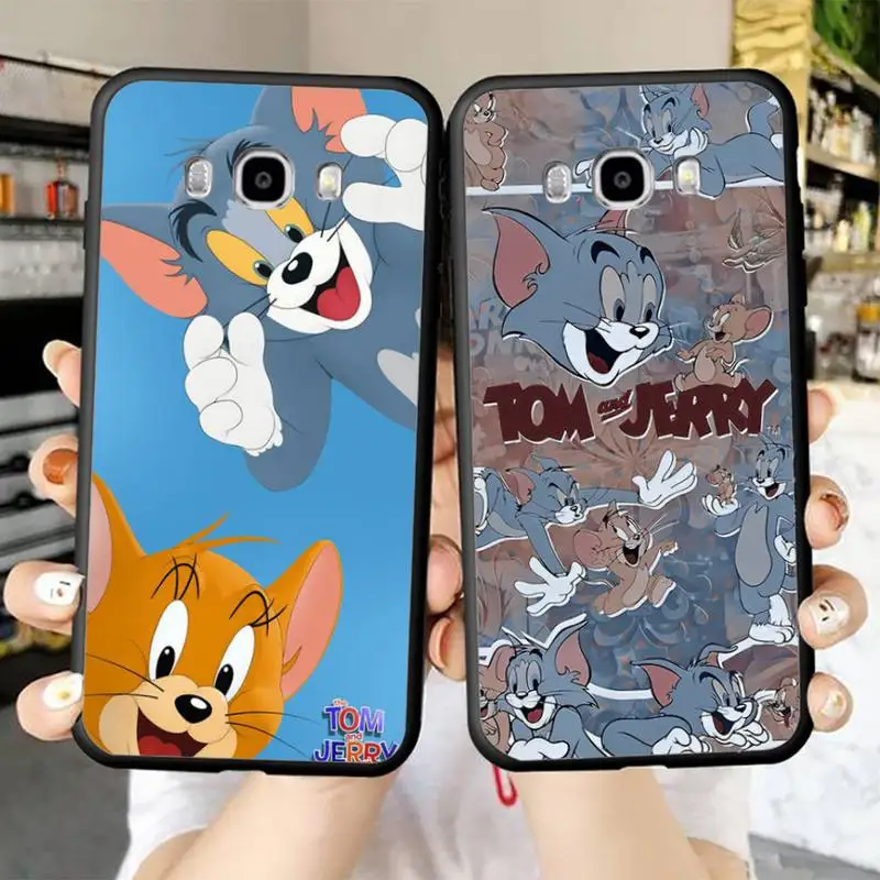 

Cat and Mouse Phone Case for Samsung J 2 3 4 5 6 7 8 prime plus 2018 2017 2016 core
