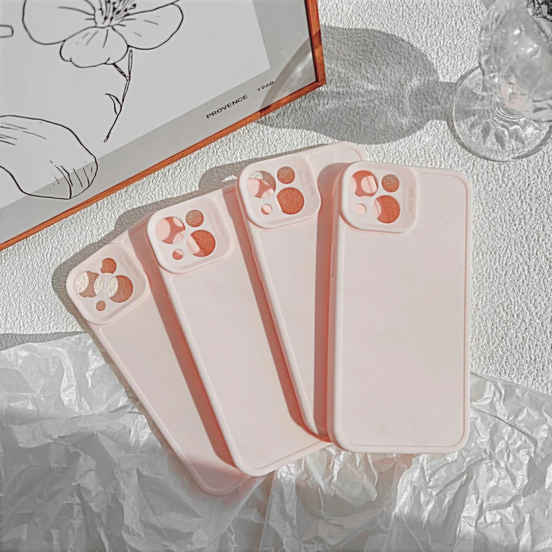 

Высококачественный Роскошный Розовый однотонный Мягкий силиконовый чехол для телефона iPhone 11 12 13 Pro Xs Max X Xr 7 8 Puls мягкий чехол Funda