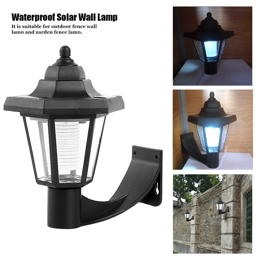 

Solar LED Wall Lamp Waterproof Outdoor Garden Landscape Hexagonal Light Garden Fence Landscape Street Lamp Dropshipping