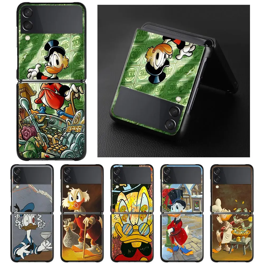 

Best Hard PC Case For Samsung Galaxy Z Flip z flip3 5G Protective Guscio Shockproof Fitted Coque Funny Donald Duck