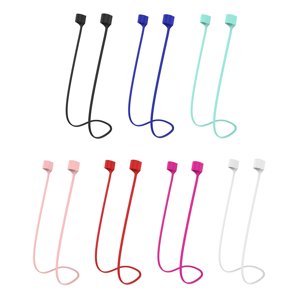 

Holder Cable Headphone Neck Cord String for AirPods 1 2 3 Pro Anti Lost Silicone Rope Holder Cable Cord