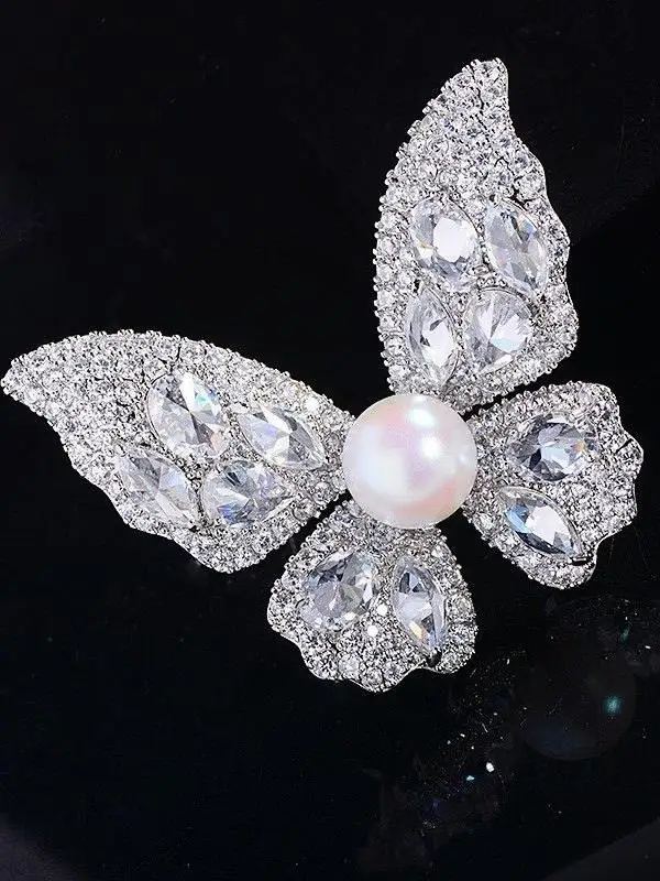 Осень и зима новый стильный корсаж доступная роскошная брошь с жемчугом