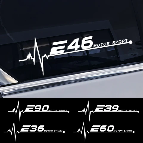 2 шт. наклейки на боковое окно автомобиля, виниловая наклейка, декор, внешние аксессуары для BMW E46 E60 E39 E92 E90 E36 E87 E30 E34 E61 E62 E93